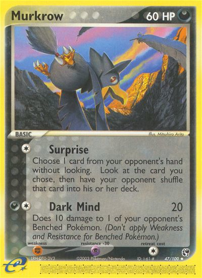 Murkrow (47/100) [EX: Sandstorm] | Good Games Cannington