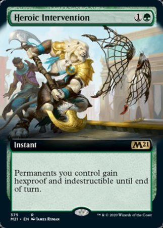 Heroic Intervention (Extended Art) [Core Set 2021] | Good Games Cannington