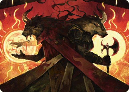 Hurloon Battle Hymn Art Card [Dominaria United Art Series] | Good Games Cannington