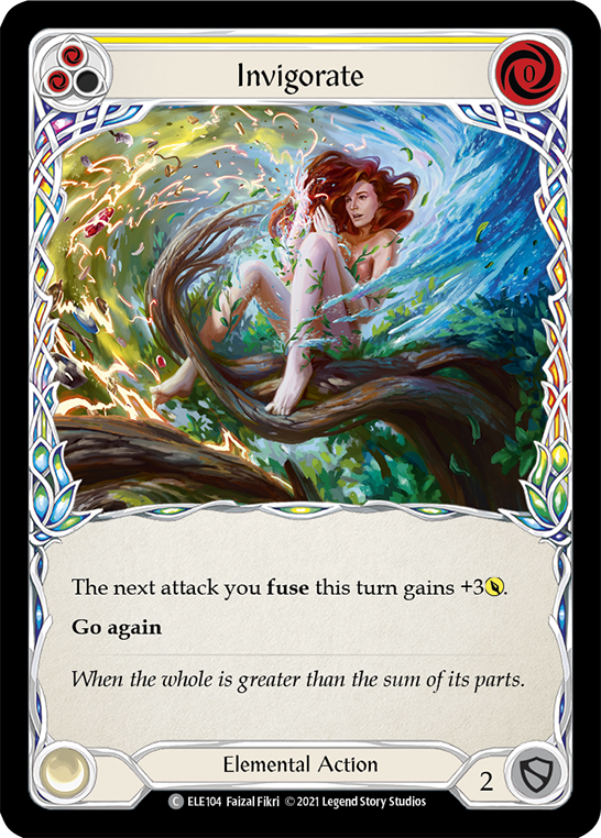 Invigorate (Yellow) [ELE104] (Tales of Aria)  1st Edition Normal | Good Games Cannington