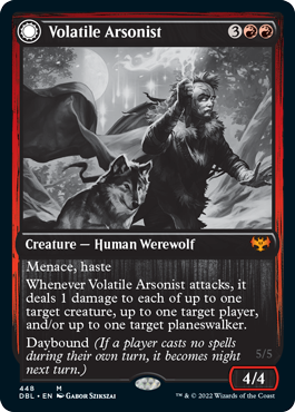 Volatile Arsonist // Dire-Strain Anarchist [Innistrad: Double Feature] | Good Games Cannington