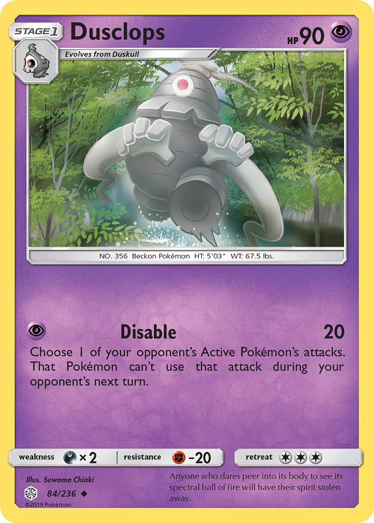 Dusclops (84/236) [Sun & Moon: Cosmic Eclipse] | Good Games Cannington