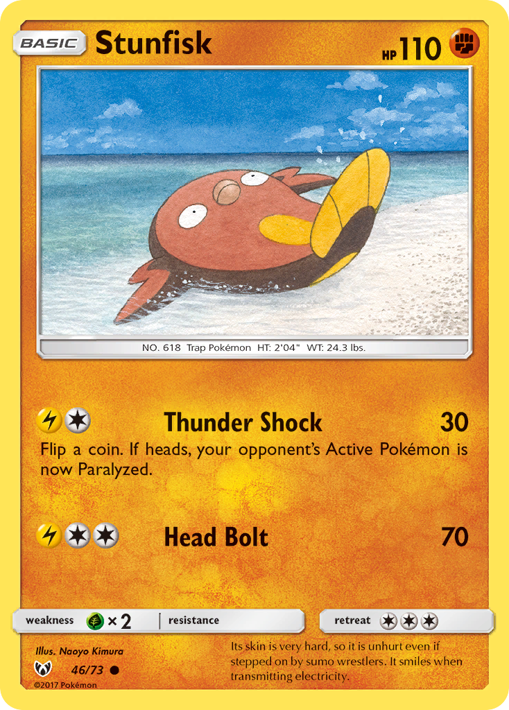 Stunfisk (46/73) [Sun & Moon: Shining Legends] | Good Games Cannington