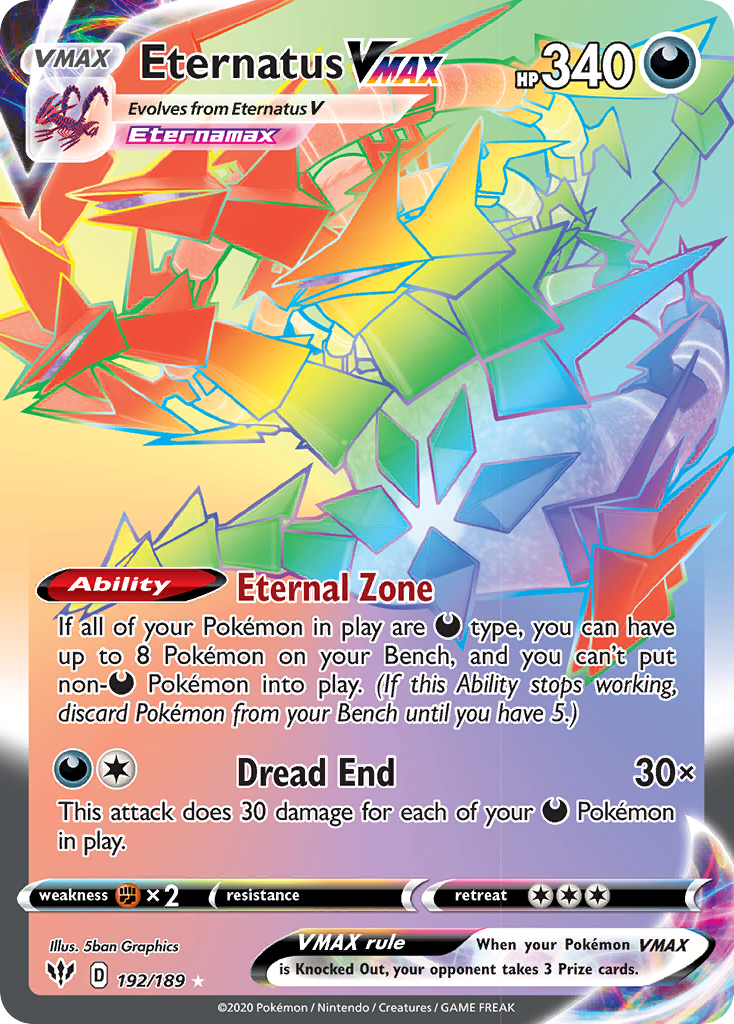 Eternatus VMAX (192/189) [Sword & Shield: Darkness Ablaze] | Good Games Cannington