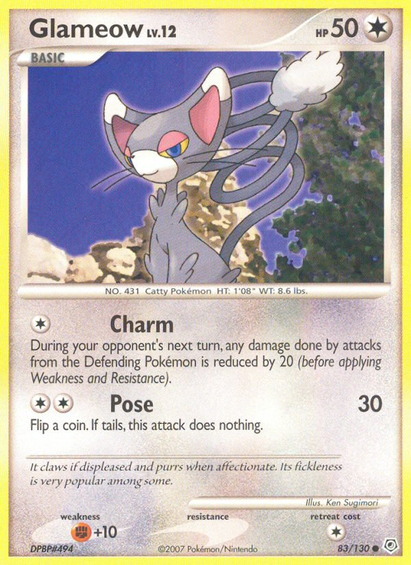Glameow (83/130) [Diamond & Pearl: Base Set] | Good Games Cannington