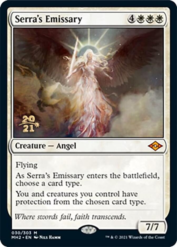 Serra's Emissary [Modern Horizons 2 Prerelease Promos] | Good Games Cannington