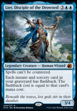 Lier, Disciple of the Drowned (Promo Pack) [Innistrad: Midnight Hunt Promos] | Good Games Cannington