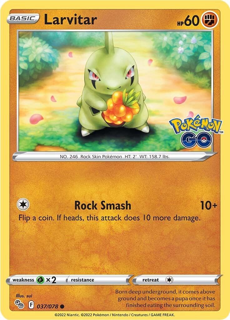 Larvitar (037/078) [Pokémon GO] | Good Games Cannington