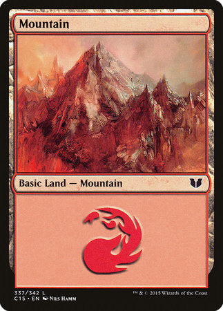 Mountain (337) [Commander 2015] | Good Games Cannington