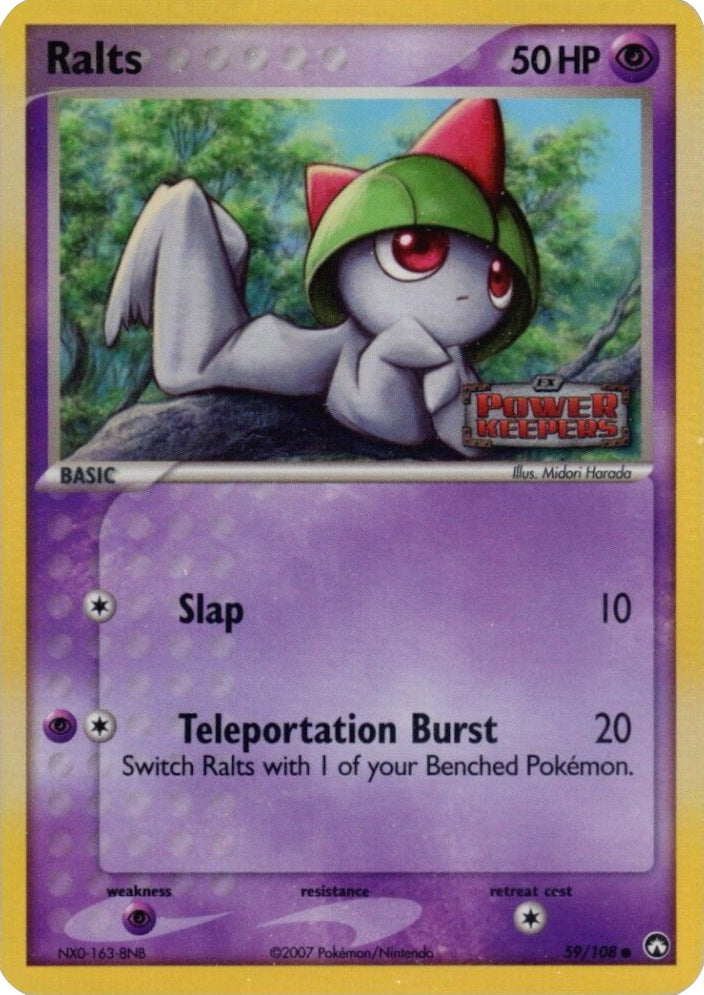 Ralts (59/108) (Stamped) [EX: Power Keepers] | Good Games Cannington
