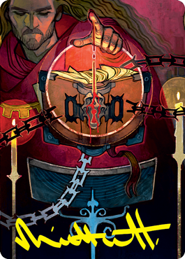 Sign in Blood Art Card (Gold-Stamped Signature) [Strixhaven: School of Mages Art Series] | Good Games Cannington