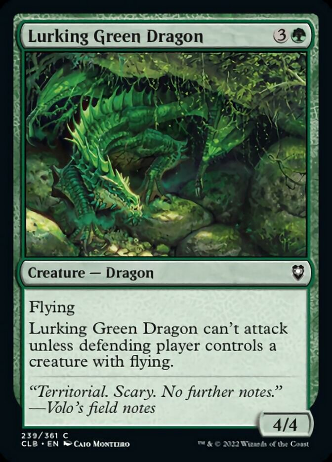 Lurking Green Dragon [Commander Legends: Battle for Baldur's Gate] | Good Games Cannington