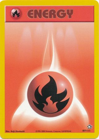 Fire Energy (107/111) [Neo Genesis Unlimited] | Good Games Cannington