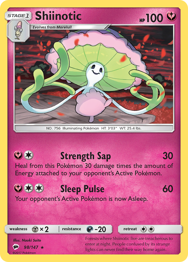 Shiinotic (98/147) [Sun & Moon: Burning Shadows] | Good Games Cannington