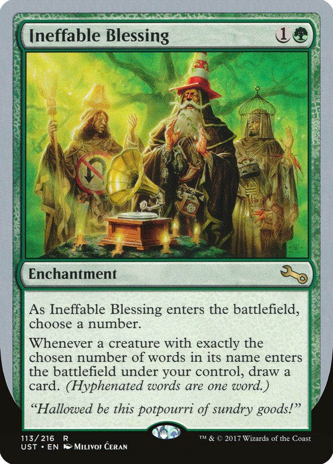 Ineffable Blessing ("choose a number") [Unstable] | Good Games Cannington