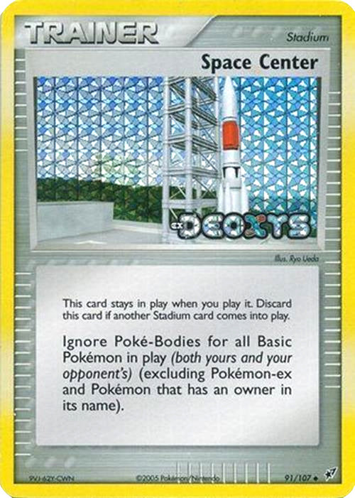 Space Center (91/107) (Stamped) [EX: Deoxys] | Good Games Cannington