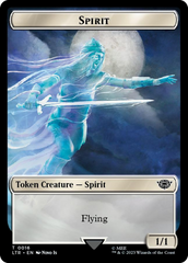 Spirit // Food (0022) Double-Sided Token (Surge Foil) [The Lord of the Rings: Tales of Middle-Earth Tokens] | Good Games Cannington