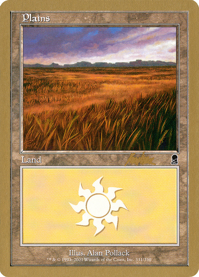 Plains (bk331a) (Brian Kibler) [World Championship Decks 2002] | Good Games Cannington