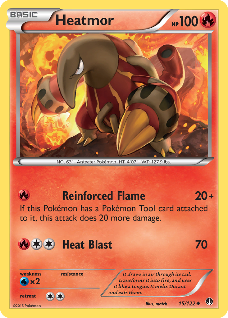Heatmor (15/122) [XY: BREAKpoint] | Good Games Cannington