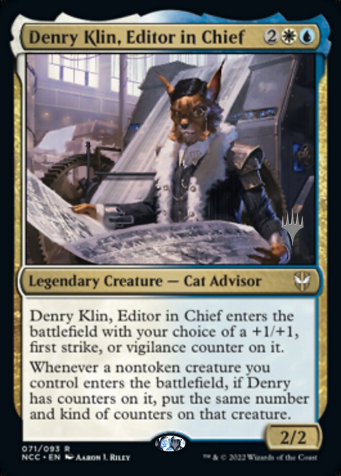 Denry Klin, Editor in Chief (Promo Pack) [Streets of New Capenna Commander Promos] | Good Games Cannington