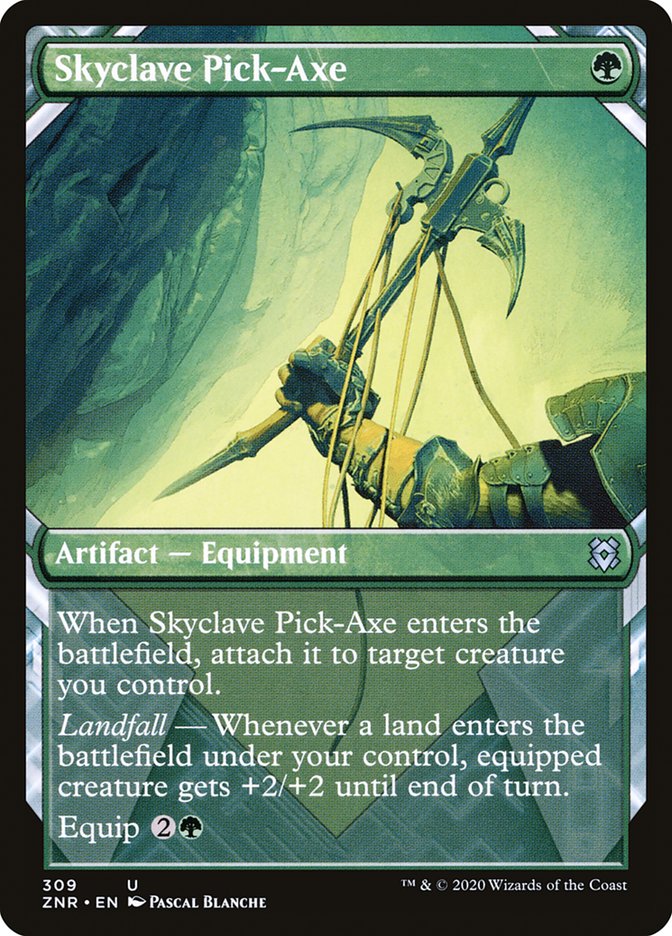 Skyclave Pick-Axe (Showcase) [Zendikar Rising] | Good Games Cannington