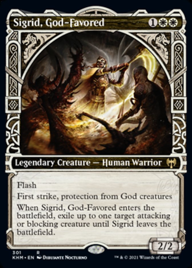 Sigrid, God-Favored (Showcase) [Kaldheim] | Good Games Cannington