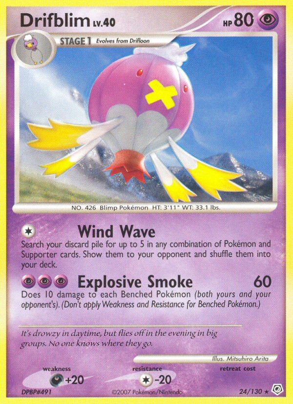 Drifblim (24/130) [Diamond & Pearl: Base Set] | Good Games Cannington