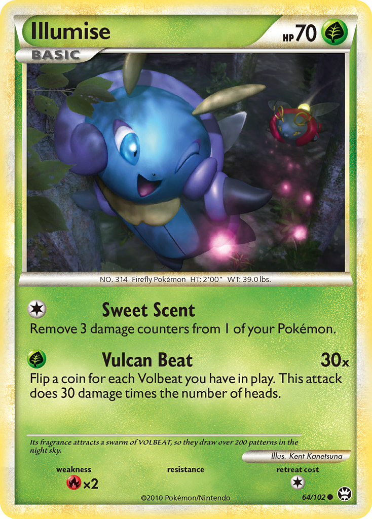 Illumise (64/102) [HeartGold & SoulSilver: Triumphant] | Good Games Cannington