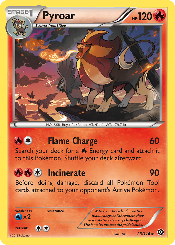 Pyroar (23/114) [XY: Steam Siege] | Good Games Cannington