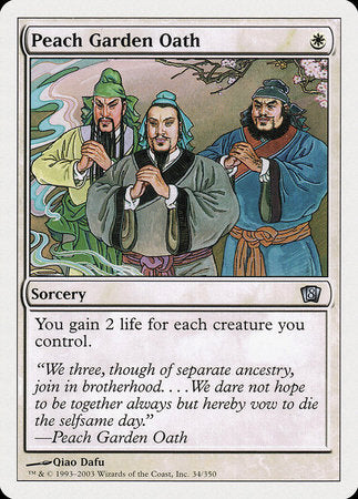 Peach Garden Oath [Eighth Edition] | Good Games Cannington