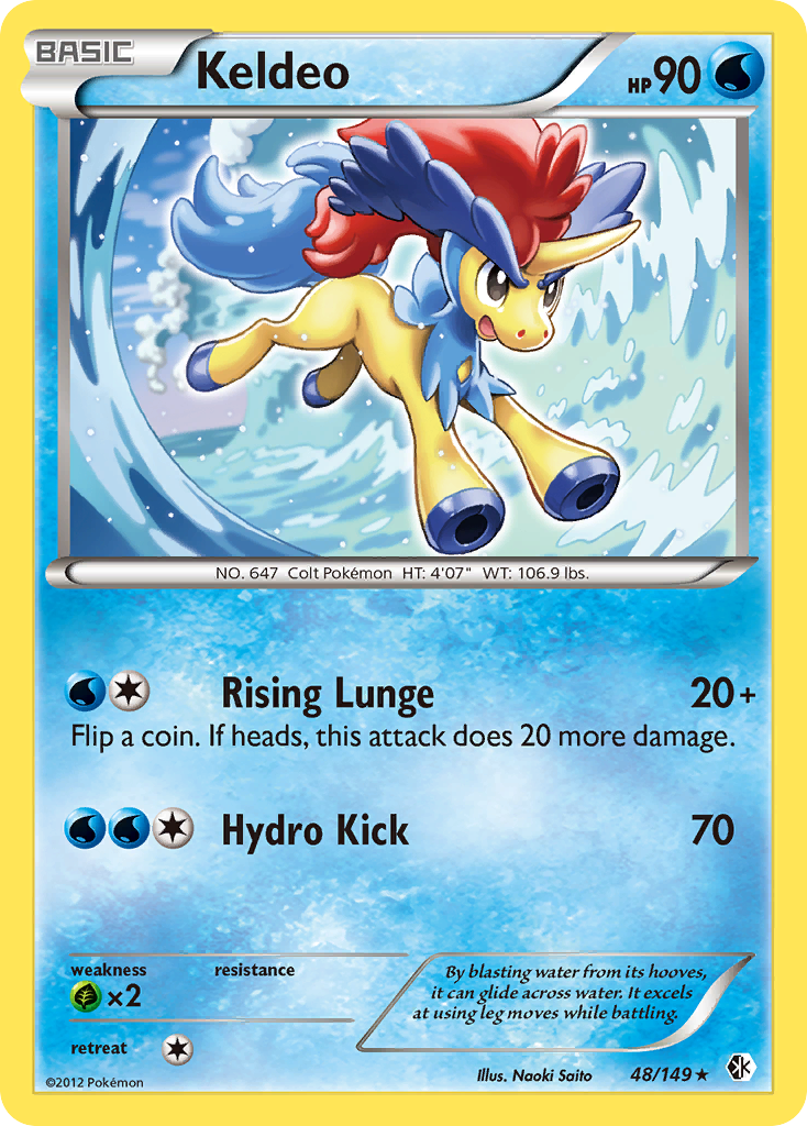 Keldeo (48/149) [Black & White: Boundaries Crossed] | Good Games Cannington