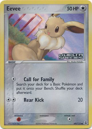 Eevee (69/113) (Stamped) [EX: Delta Species] | Good Games Cannington