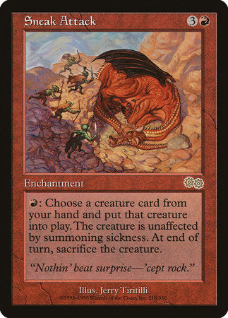 Sneak Attack [Urza's Saga] | Good Games Cannington
