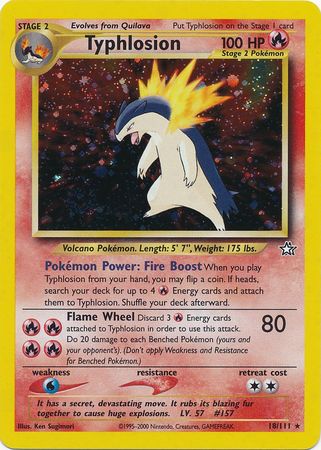 Typhlosion (18/111) [Neo Genesis Unlimited] | Good Games Cannington