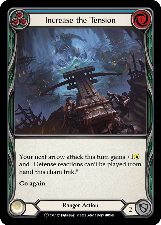Increase the Tension (Blue) [U-CRU137-RF] Unlimited Rainbow Foil | Good Games Cannington