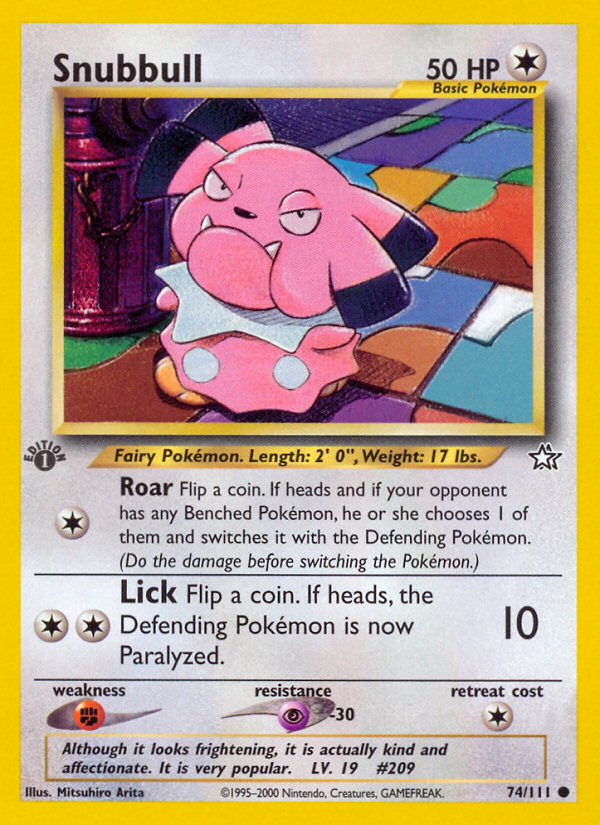 Snubbull (74/111) [Neo Genesis 1st Edition] | Good Games Cannington