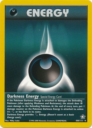 Darkness Energy (104/111) [Neo Genesis Unlimited] | Good Games Cannington