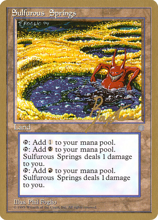 Sulfurous Springs (George Baxter) [Pro Tour Collector Set] | Good Games Cannington