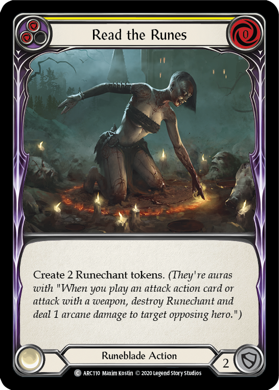 Read the Runes (Yellow) [U-ARC110] Unlimited Normal | Good Games Cannington