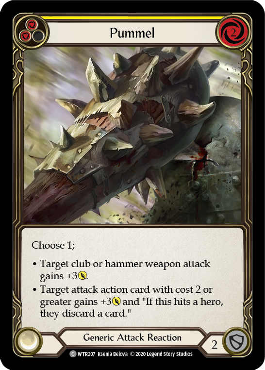 Pummel (Yellow) [U-WTR207] (Welcome to Rathe Unlimited)  Unlimited Rainbow Foil | Good Games Cannington