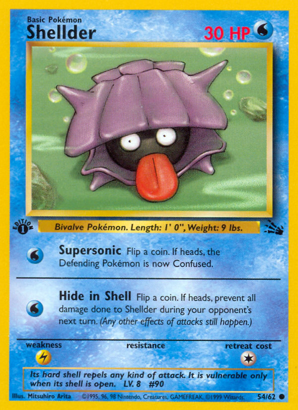 Shellder (54/62) [Fossil 1st Edition] | Good Games Cannington