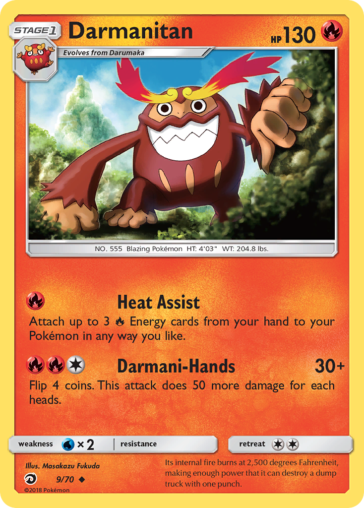 Darmanitan (9/70) [Sun & Moon: Dragon Majesty] | Good Games Cannington