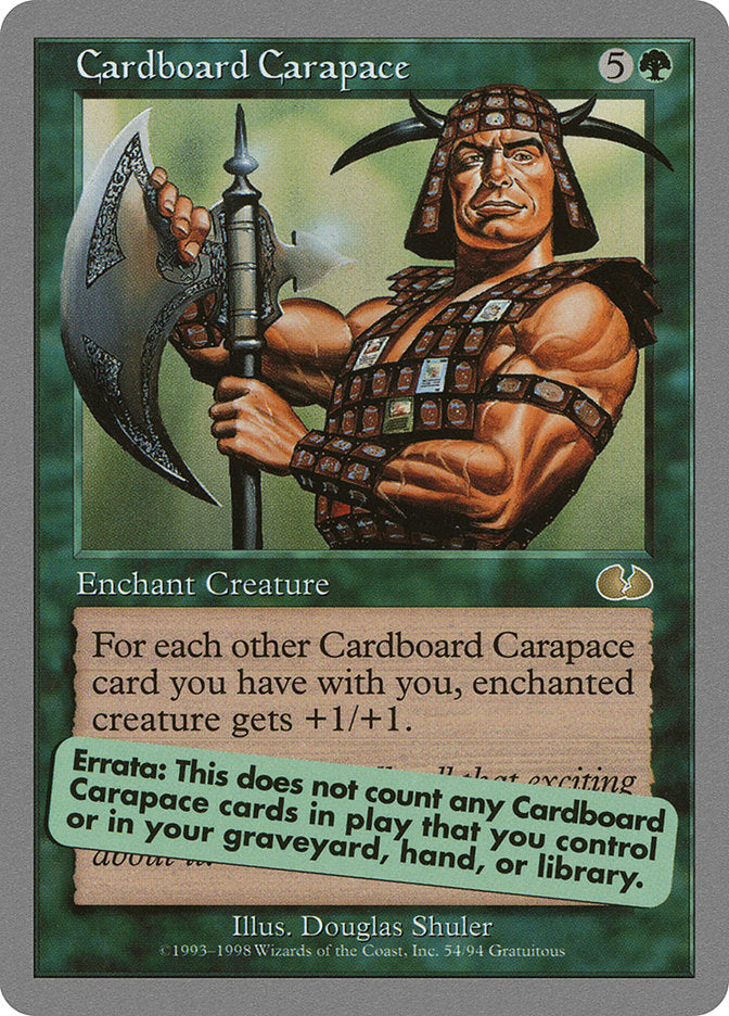 Cardboard Carapace [Unglued] | Good Games Cannington