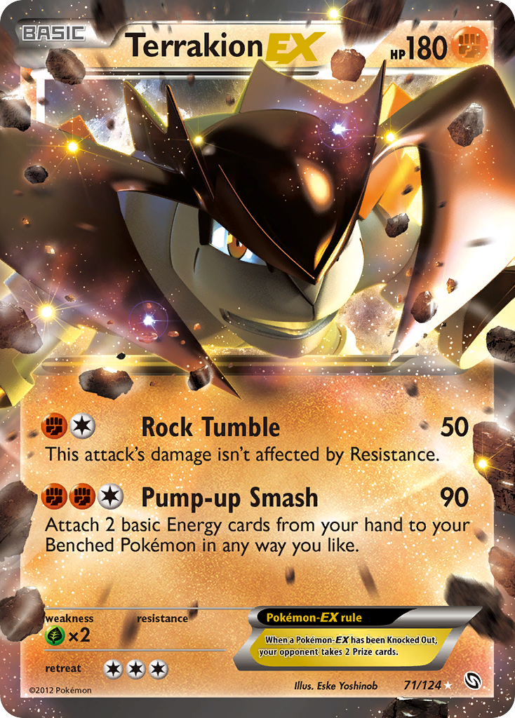 Terrakion EX (71/124) [Black & White: Dragons Exalted] | Good Games Cannington
