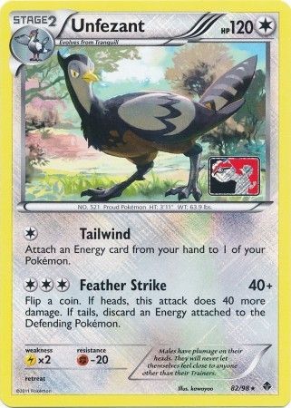 Unfezant (82/98) (League Promo) [Black & White: Emerging Powers] | Good Games Cannington