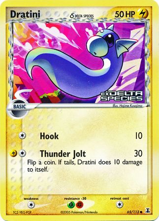 Dratini (65/113) (Delta Species) (Stamped) [EX: Delta Species] | Good Games Cannington