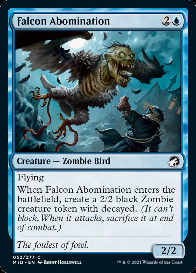 Falcon Abomination [Innistrad: Midnight Hunt] | Good Games Cannington