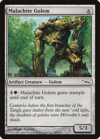 Malachite Golem [Mirrodin] | Good Games Cannington
