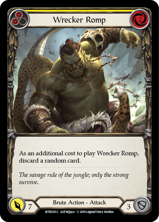Wrecker Romp (Yellow) [WTR030-C] Alpha Print Rainbow Foil | Good Games Cannington
