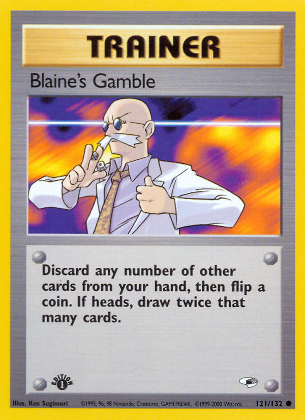 Blaine's Gamble (121/132) [Gym Heroes 1st Edition] | Good Games Cannington